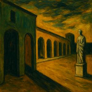 What Light Through Yonder Doorway, By Rene DeChirico; 1933
